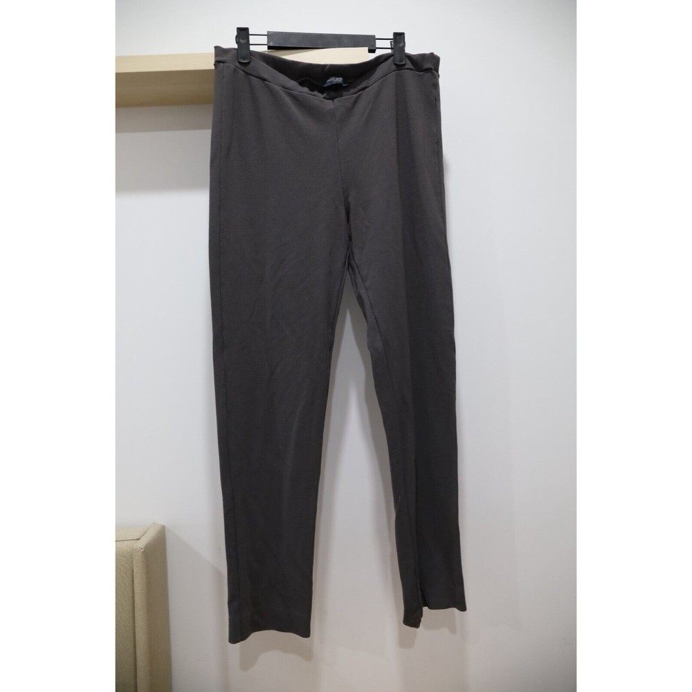 Piazza Sempione Jennifer Womens Brown Pants Pull On Wide Leg Size 46 US2X Italy